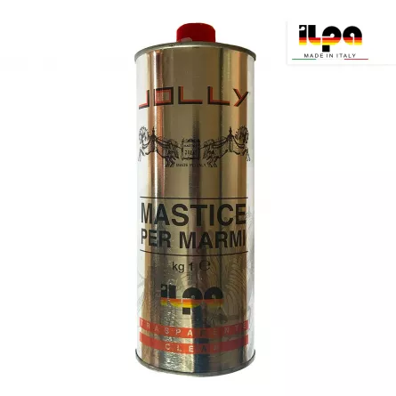 Adeziv mastic lichid alb pentru lipire si restaurare marmura, granit, travertin, piatra naturala, Ilpa, Jolly Bianco Liquido, 0.75l, [],stoneproof.ro