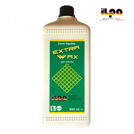 Ceara lichida pe baza de apa pentru granit, marmura si piatra naturala Ilpa Extra Wax Aqua, 0.90 L, [],stoneproof.ro