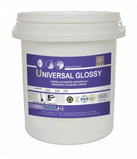 Crema UNIVERSAL GLOSSY pentru piatra naturala, 5KG, FABER , [],stoneproof.ro