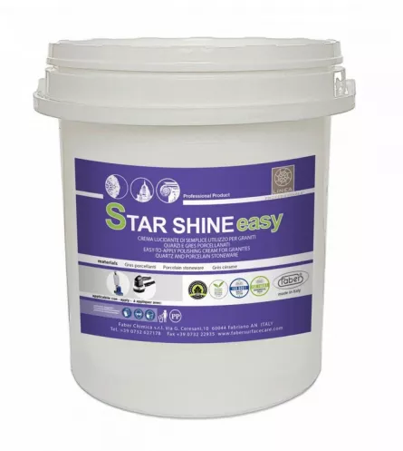 Star Shine Easy crema de lustruire pentru portelan, 5kg, FABER, [],stoneproof.ro