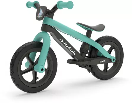 Bicicletă verde ușoară, fără pedale, cu frână de picior integrată - BMXie , [],edituradiana.ro