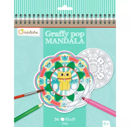 Carte spiralată cu mandale de colorat -  Animale, [],edituradiana.ro