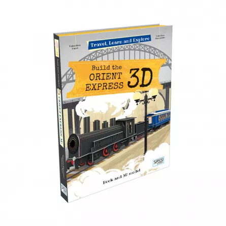 Călătorește, învață și explorează. Construiește trenul Orient Express 3D, [],edituradiana.ro