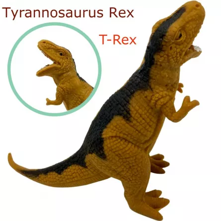 Dinozaur Tyrannosaurus rex din cauciuc moale, [],edituradiana.ro