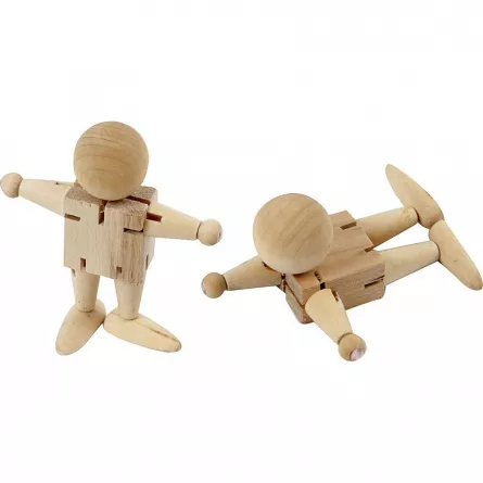 Set de 5 figurine elastice din lemn, [],edituradiana.ro