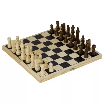Joc de șah cu piese și casetă din lemn, [],edituradiana.ro