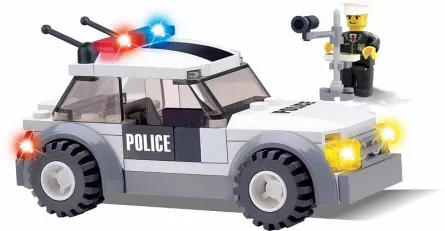 Joc de construcție - Poliție - Mașină cu radar, [],edituradiana.ro