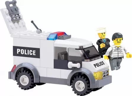 Joc de construcție - Poliție - Mașină de poliție, [],edituradiana.ro