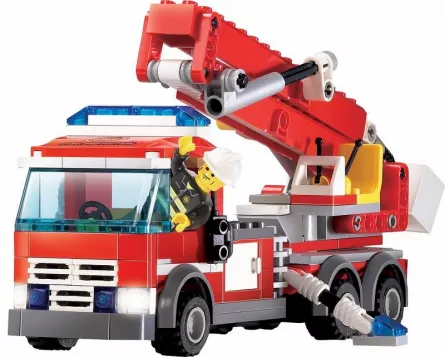 Joc de construcție - Pompieri - Mașină de pompieri, [],edituradiana.ro