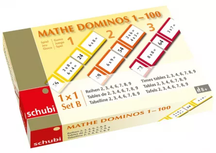 Joc matematic tip domino (Set B) - Înmulțiri, [],edituradiana.ro