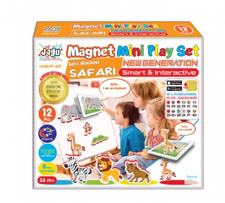 Joc magnetic Safari - Set de 12 magneți, [],edituradiana.ro