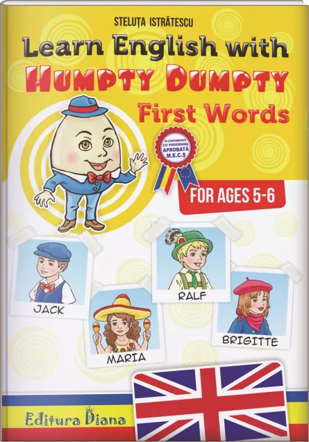 Learn English with Humpty Dumpty - first words, [],edituradiana.ro