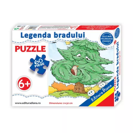 Legenda bradului - Puzzle 60 piese, [],edituradiana.ro