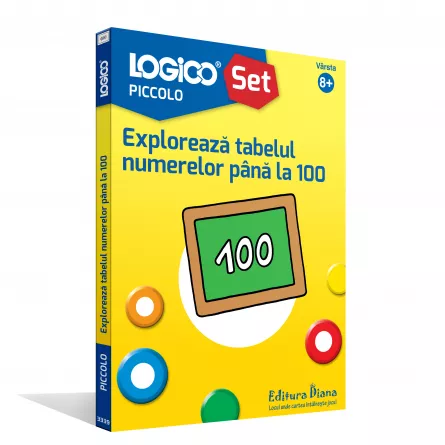 LOGICO PICCOLO - Explorează tabelul numerelor până la 100 (8+), [],edituradiana.ro