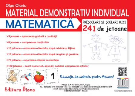 Material demonstrativ individual - Matematică - 241 de jetoane, [],edituradiana.ro