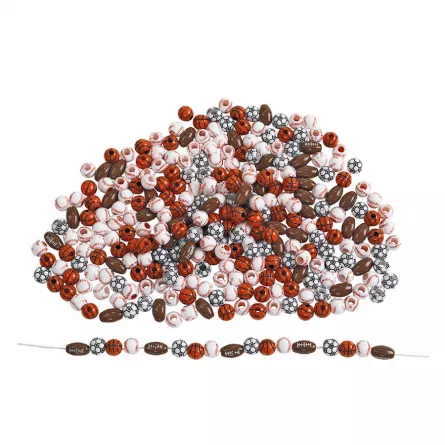 Mărgele din plastic în formă de mingi - 300 de piese, [],edituradiana.ro