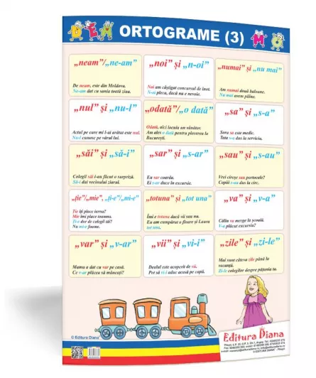 Ortograme (3) - planșă 50x70 - Proiecte Tematice, [],edituradiana.ro