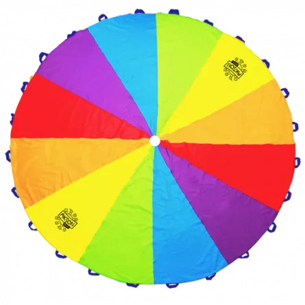 Paraşută de joacă în culorile curcubeului, diametru 3 m, [],edituradiana.ro