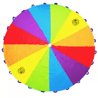 Paraşută de joacă în culorile curcubeului, diametru 2,5 m, [],edituradiana.ro