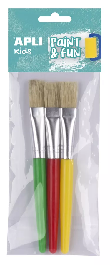 Set de 3 pensule cu mâner din plastic, [],edituradiana.ro