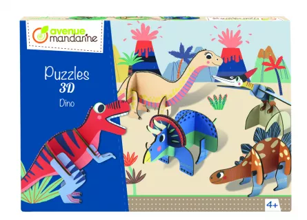 Puzzle 3D - Dinozauri, [],edituradiana.ro