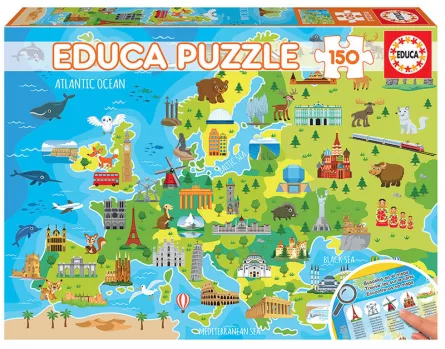 Puzzle cu 150 de piese - Harta Europei, [],edituradiana.ro