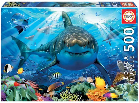 Puzzle cu 500 de piese - Marele rechin alb, [],edituradiana.ro