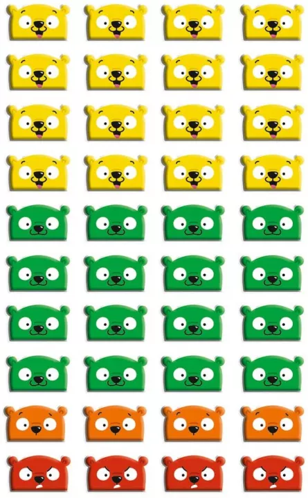 Set 40 de stickere 3D - Emoticoane ursuleți, [],edituradiana.ro