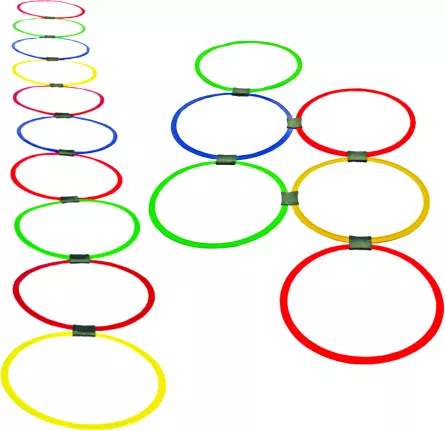 Set de 20 de cercuri (39 cm) și 25 de piese conectoare, [],edituradiana.ro