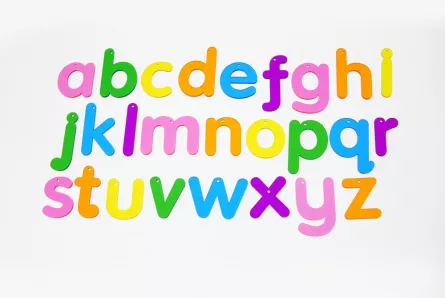 Set de 26 de litere mici de tipar colorate, [],edituradiana.ro