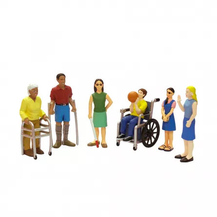 Set de 6 figurine - Persoane cu dizabilități, [],edituradiana.ro