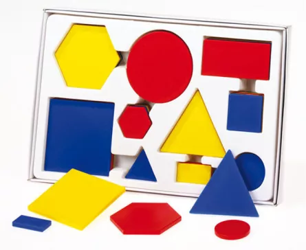 Set de 60 de forme geometrice colorate din plastic, [],edituradiana.ro