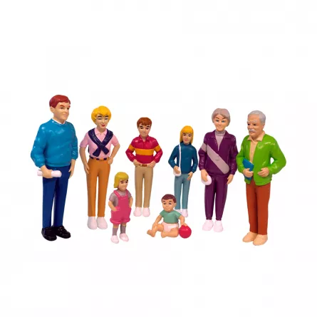 Set de 8 figurine - Familie europeană, [],edituradiana.ro