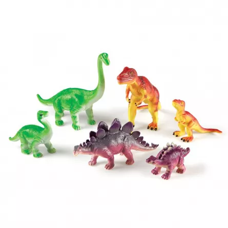 Set de figurine dinozauri - Mama și puii, [],edituradiana.ro