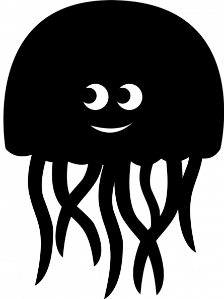 Tablă de scris autodezivă în formă de meduză, 59 x 80 cm, [],edituradiana.ro
