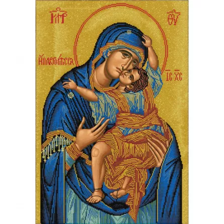 Tablou cu diamante - Fecioara Maria și Iisus, 50 x 40 cm, [],edituradiana.ro