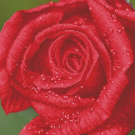 Tablou cu diamante - Picături de rouă pe trandafir, [],edituradiana.ro