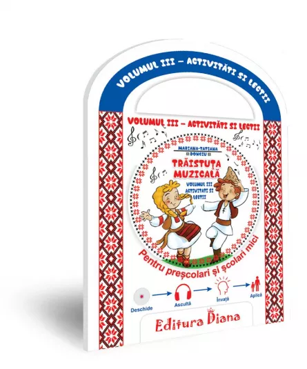 Trăistuța muzicală + CD (vol. III) -Activități și lecții, [],edituradiana.ro