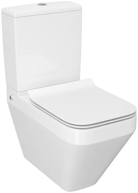 Pachet Complet Toaleta Cersanit Crea Rectangular - Vas WC, Rezervor, Armatura, Capac Slim & Soft, Set de Fixare, [],onlinedepozit.ro