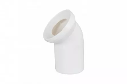 Racord WC rigid/fix CR - Eurociere  cu cot la 45°, lungime 138 mm, iesire Ø110, [],onlinedepozit.ro