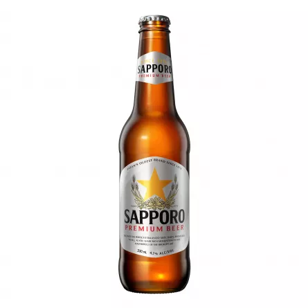 Bere Premium Lager Sapporo 330 ml, [],expertfoods.ro