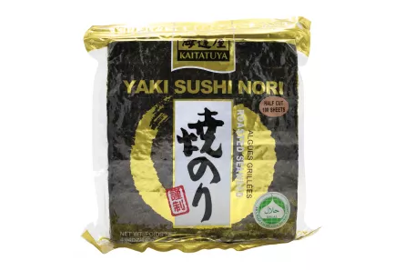 Foi nori pentru sushi calitate Gold, brandul Kaitatuya 140  gr (100 foi jumatati / pachet), [],expertfoods.ro