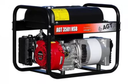 AGT 3501 HSB SE Generator de curent monofazat, rezervor XXL 16 L, motor Honda GX 200, 3 kVA