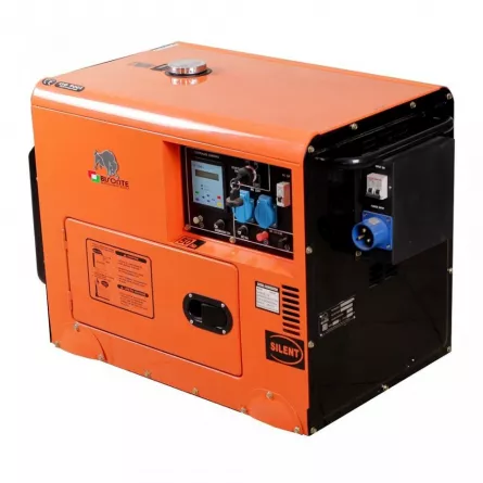 Bisonte GI65-C Generator de curent insonorizat, motor diesel, 5.3 kVA