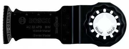 Bosch BIM AIZ 32 APB Panza de ferastrau BIM, pentru intrare directa in material, Wood and Metal, 32 x 50 mm