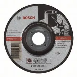 Bosch Disc de Degrosare cu Degajare Expert for Inox, 125 x 6 mm