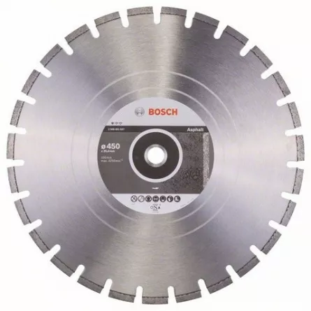 Bosch Disc diamantat pentru asfalt, Professional for Asphalt, 450 mm