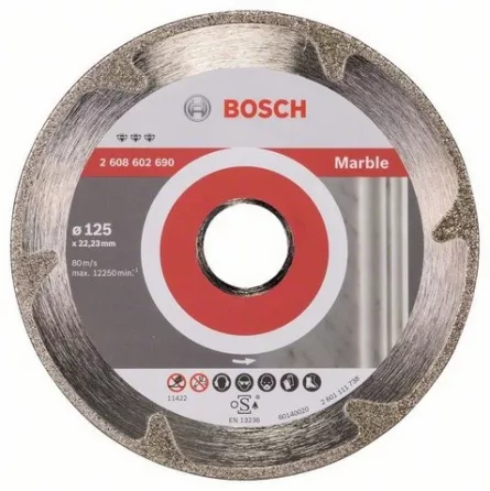 Bosch Disc diamantat pentru marmura, Best for Marble, 125 mm