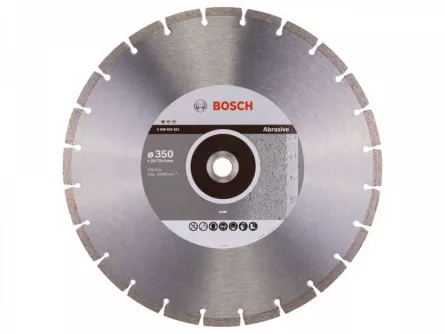 Bosch Disc diamantat pentru materiale abrazive, Professional for Abrasive, 350 - 20/25.4 mm