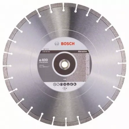 Bosch Disc diamantat pentru materiale abrazive, Professional for Abrasive, 400 - 20/25.4 mm